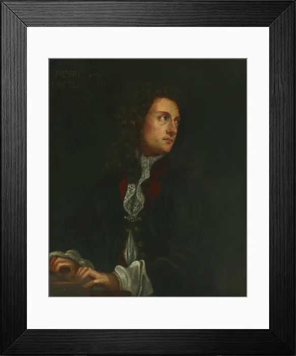 Framed Print : Portrait of the composer Daniel Purcell (1664-1717), 1693. Creator: Anonymous Framed Print : Portrait of the composer Daniel Purcell (1664-1717), 1693. Creator: Anonymous