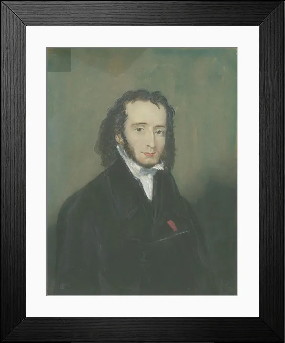 Framed Print : Portrait of Niccolo Paganini (1782-1840), First quarter of 19th century. Creator: Anonymous Framed Print : Portrait of Niccolo Paganini (1782-1840), First quarter of 19th century. Creator: Anonymous