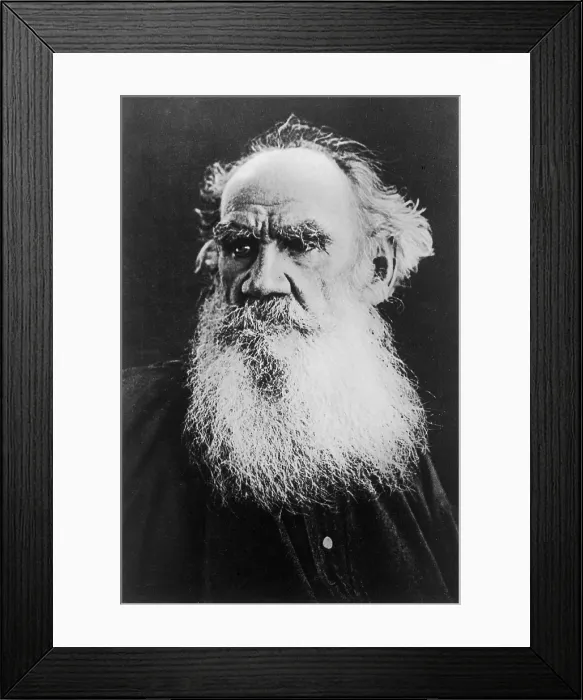 Framed Print : The author Leo Tolstoy, c1900. Creator: Anonymous Framed Print : The author Leo Tolstoy, c1900. Creator: Anonymous