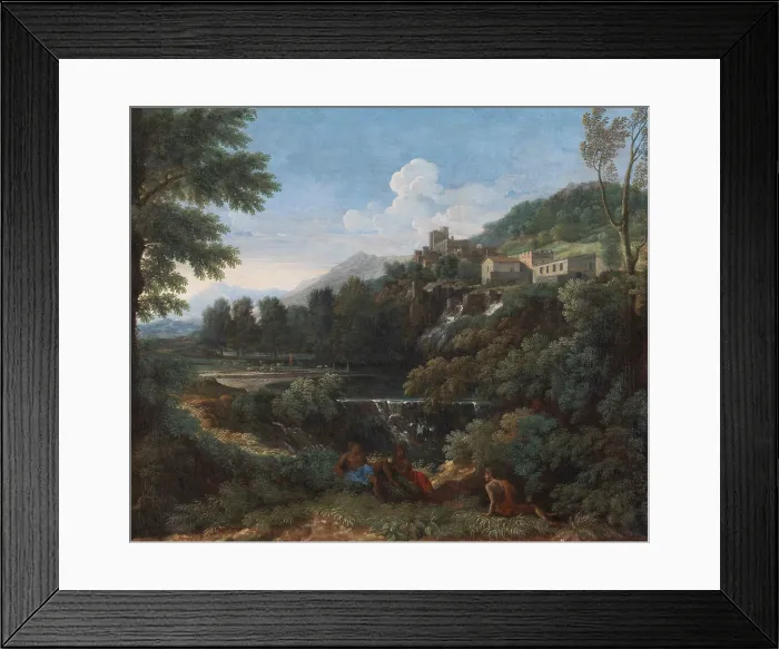 Framed Print : Arcadian Landscape, Mid of 17th century. Creator: Dughet, Gaspard (1615-1675) Framed Print : Arcadian Landscape, Mid of 17th century. Creator: Dughet, Gaspard (1615-1675)