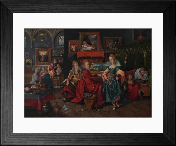 Framed Print : The Parable of the Wise and Foolish Virgins, c1600-1610. Creator: Francken, Hieronymus II (1578-1623) Framed Print : The Parable of the Wise and Foolish Virgins, c1600-1610. Creator: Francken, Hieronymus II (1578-1623)