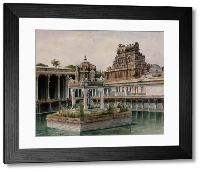 Framed Print : Trichy: the Jambukeswarar temple dedicated to Lord Shiva, (between 1800 and 1899?). Creator: Unknown Framed Print : Trichy: the Jambukeswarar temple dedicated to Lord Shiva, (between 1800 and 1899?). Creator: Unknown