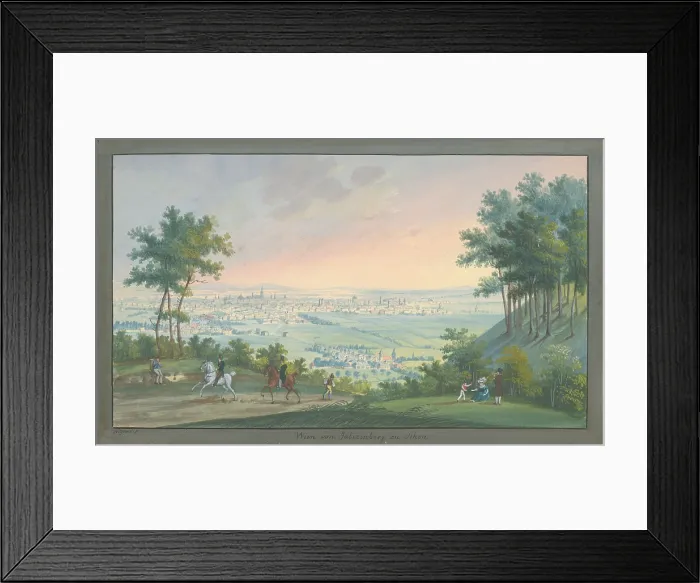Framed Print : View of Vienna, 1800-1820. Creator: Balthasar Wigand Framed Print : View of Vienna, 1800-1820. Creator: Balthasar Wigand