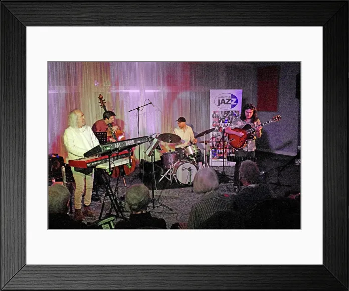 Framed Print : Eddie Parker's Airborn, Watermill Jazz Club, Dorking, Surrey, March 2025. Creator: Brian O'Connor. Eddie Parker's Airborn, Watermill Jazz Club, Dorking, Surrey, March 2025. Creator: Brian O'Connor Framed Print : Eddie Parker's Airborn, Watermill Jazz Club, Dorking, Surrey, March 2025. Creator: Brian O'Connor. Eddie Parker's Airborn, Watermill Jazz Club, Dorking, Surrey, March 2025. Creator: Brian O'Connor