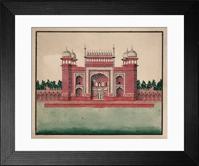 Framed Print : Fatehpur Sikri: Bulund Darwaza (?), (between 1800 and 1899?). Creator: Unknown