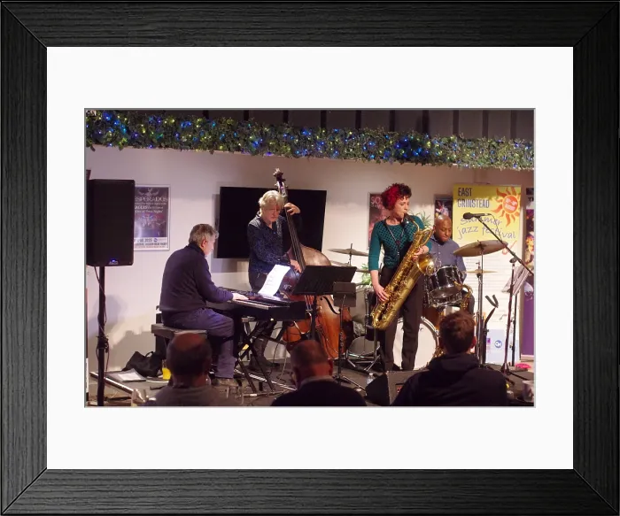 Framed Print : Hannah Horton Quartet, East Grinstead Jazz Club, West Suusex, Jan 2025. Creator: Brian O'Connor. Hannah Horton Quartet, East Grinstead Jazz Club, West Suusex, Jan 2025. Creator: Brian O'Connor Framed Print : Hannah Horton Quartet, East Grinstead Jazz Club, West Suusex, Jan 2025. Creator: Brian O'Connor. Hannah Horton Quartet, East Grinstead Jazz Club, West Suusex, Jan 2025. Creator: Brian O'Connor
