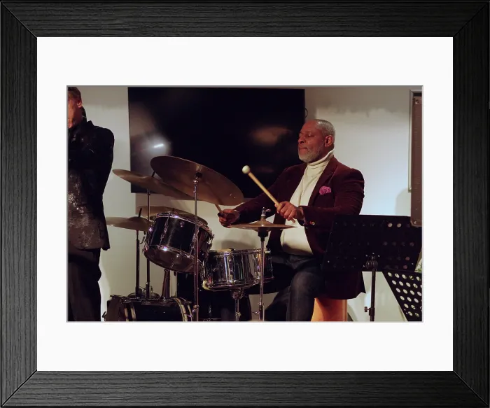 Framed Print : Vince Dunn, Paul Higgs Quartet, East Grinstead Jazz Club, Chequer Mead Theatre, West Sussex, 2025. Creator: Brian O'Connor. Vince Dunn, Paul Higgs Quartet, East Grinstead Jazz Club, Chequer Mead Theatre, West Sussex, 2025 Framed Print : Vince Dunn, Paul Higgs Quartet, East Grinstead Jazz Club, Chequer Mead Theatre, West Sussex, 2025. Creator: Brian O'Connor. Vince Dunn, Paul Higgs Quartet, East Grinstead Jazz Club, Chequer Mead Theatre, West Sussex, 2025