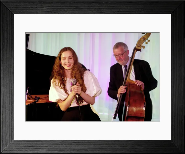 Framed Print : Anais Reno and Dave Green, Anais Reno Quartet, Watermill Jazz Club, Dorking, Surrey, July 2024. Creator: Brian O'Connor. Anais Reno and Dave Green, Anais Reno Quartet, Watermill Jazz Club, Dorking, Surrey, July 2024. Creator: Brian O'Connor Framed Print : Anais Reno and Dave Green, Anais Reno Quartet, Watermill Jazz Club, Dorking, Surrey, July 2024. Creator: Brian O'Connor. Anais Reno and Dave Green, Anais Reno Quartet, Watermill Jazz Club, Dorking, Surrey, July 2024. Creator: Brian O'Connor