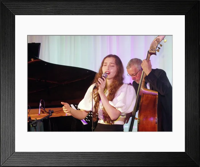 Framed Print : Anais Reno and Dave Green, Anais Reno Quartet, Watermill Jazz Club, Dorking, Surrey, July 2024. Creator: Brian O'Connor. Anais Reno and Dave Green, Anais Reno Quartet, Watermill Jazz Club, Dorking, Surrey, July 2024. Creator: Brian O'Connor Framed Print : Anais Reno and Dave Green, Anais Reno Quartet, Watermill Jazz Club, Dorking, Surrey, July 2024. Creator: Brian O'Connor. Anais Reno and Dave Green, Anais Reno Quartet, Watermill Jazz Club, Dorking, Surrey, July 2024. Creator: Brian O'Connor