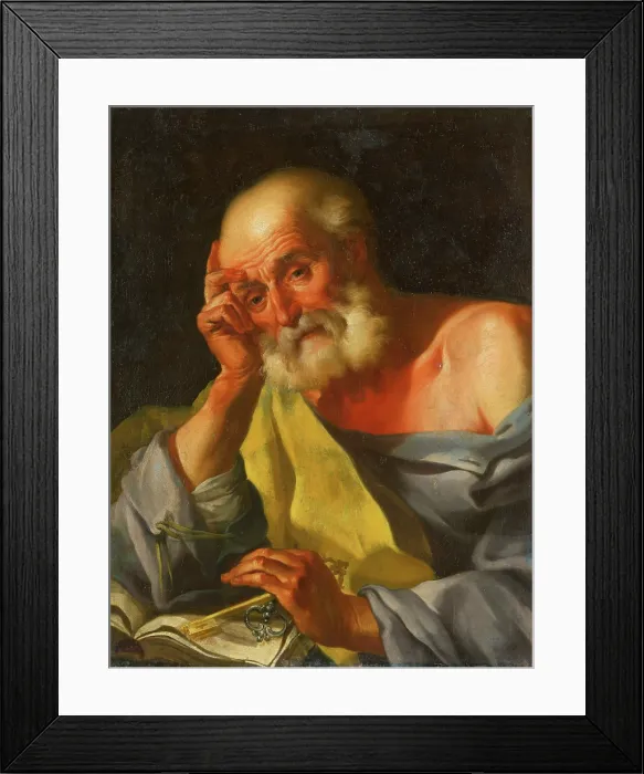 Framed Print : Saint Peter, 1760-1780. Creators: Unknown, Circle of Johann Lucas Kracker Framed Print : Saint Peter, 1760-1780. Creators: Unknown, Circle of Johann Lucas Kracker