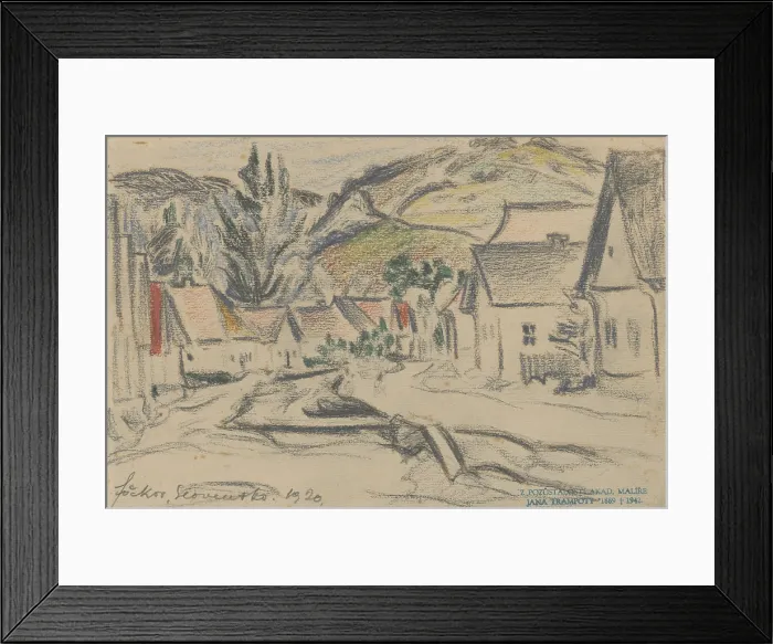 Framed Print : Fackov, 1920. Creator: Jan Trampota Framed Print : Fackov, 1920. Creator: Jan Trampota