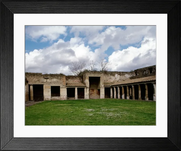 Framed Print : The palaestra colonnade of the Stabian Baths, Pompeii, Campania, Italy, 2002. Creator: LTL Framed Print : The palaestra colonnade of the Stabian Baths, Pompeii, Campania, Italy, 2002. Creator: LTL
