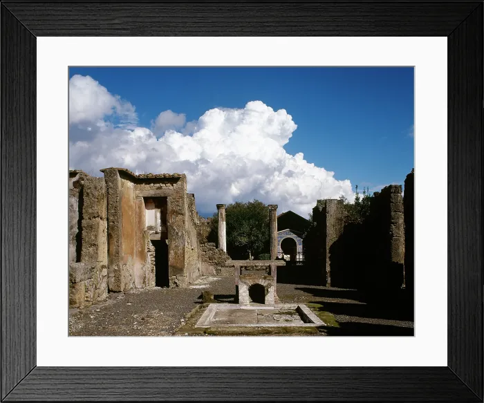 Framed Print : Impluvium of Roman house, Pompeii, Campania, Italy, 2002. Creator: LTL Framed Print : Impluvium of Roman house, Pompeii, Campania, Italy, 2002. Creator: LTL