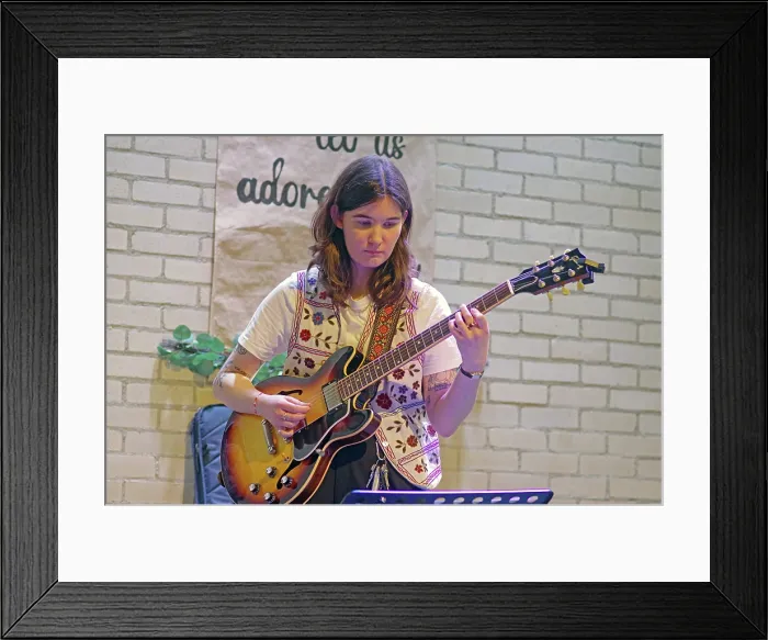 Framed Print : Maddy Salter, International Women's Day, NJA Fundraiser, Baptist Church, Loughton, Essex, 2025. Creator: Brian O'Connor. Maddy Salter, International Women's Day, NJA Fundraiser, Baptist Church, Loughton, Essex, 2025 Framed Print : Maddy Salter, International Women's Day, NJA Fundraiser, Baptist Church, Loughton, Essex, 2025. Creator: Brian O'Connor. Maddy Salter, International Women's Day, NJA Fundraiser, Baptist Church, Loughton, Essex, 2025