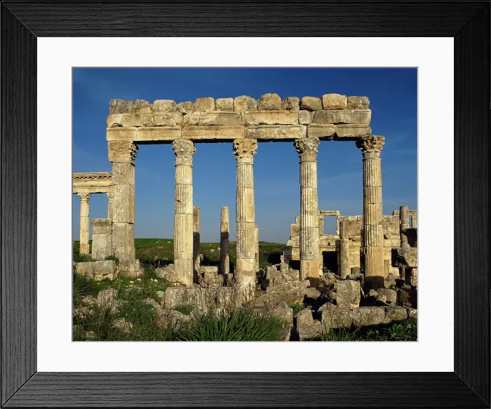 Framed Print : Northern door in the last section of the cardo maximus, Apamea. Syria, 2nd century, (2001). Creator: LTL Framed Print : Northern door in the last section of the cardo maximus, Apamea. Syria, 2nd century, (2001). Creator: LTL