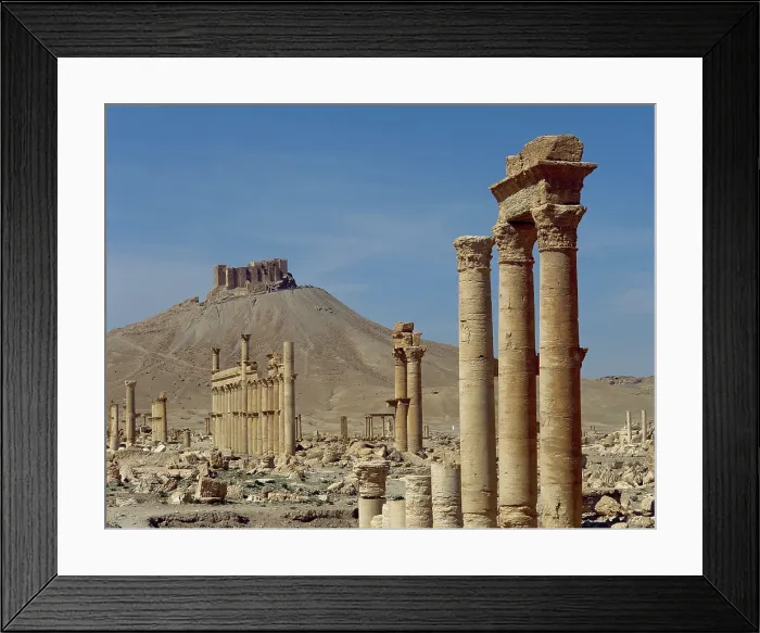 Framed Print : Great Colonnade, Palmyra (Oasis Tadmor), Syria, 3rd century, (2001). Creator: LTL Framed Print : Great Colonnade, Palmyra (Oasis Tadmor), Syria, 3rd century, (2001). Creator: LTL