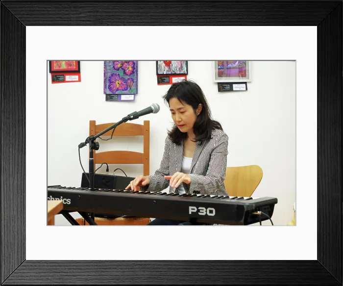Framed Print : Eriko Ishihara, Eriko Ishihara Trio, Clocktower Cafe, Croydon, London, August 2024. Creator: Brian O'Connor. Eriko Ishihara, Eriko Ishihara Trio, Clocktower Cafe, Croydon, London, August 2024. Creator: Brian O'Connor Framed Print : Eriko Ishihara, Eriko Ishihara Trio, Clocktower Cafe, Croydon, London, August 2024. Creator: Brian O'Connor. Eriko Ishihara, Eriko Ishihara Trio, Clocktower Cafe, Croydon, London, August 2024. Creator: Brian O'Connor
