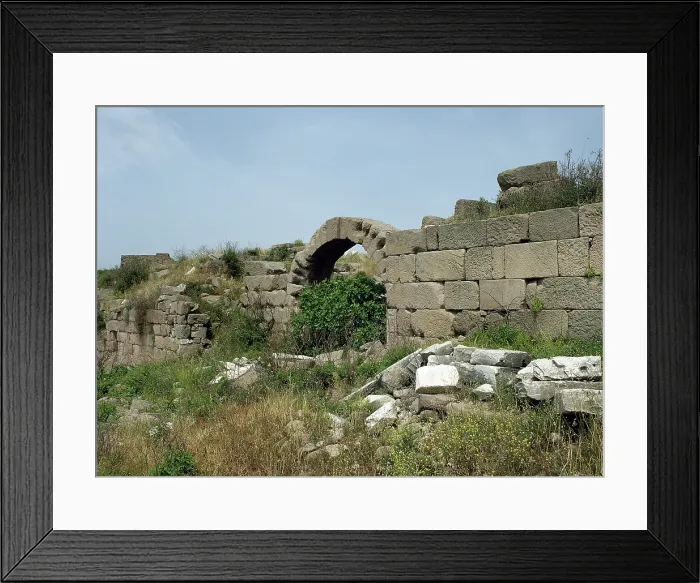 Framed Print : Walls, Acropolis area, Pergamon, Aeolis, Anatolia, Turkey, 1999. Creator: Unknown Framed Print : Walls, Acropolis area, Pergamon, Aeolis, Anatolia, Turkey, 1999. Creator: Unknown