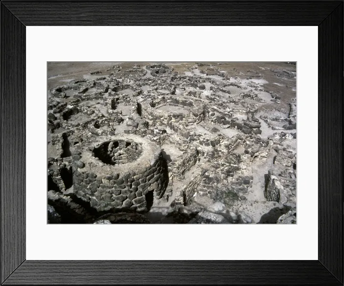 Framed Print : Su Nuraxi di Barumini, Sardinia, Bronze Age, 18th century BC-2nd century AD, (2000). Creator: LTL Framed Print : Su Nuraxi di Barumini, Sardinia, Bronze Age, 18th century BC-2nd century AD, (2000). Creator: LTL