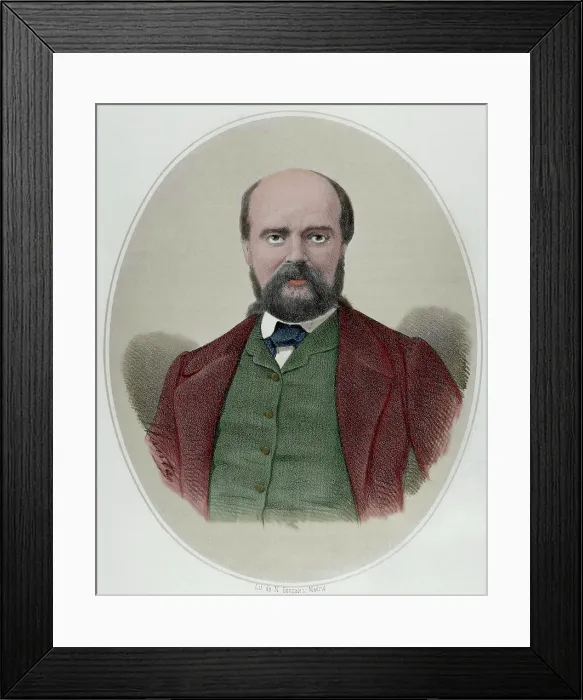 Framed Print : Paul Feval (1816-1887), French novelist and dramatist, 19th century. Creator: Jacques Francois Gauderique Llanta Framed Print : Paul Feval (1816-1887), French novelist and dramatist, 19th century. Creator: Jacques Francois Gauderique Llanta