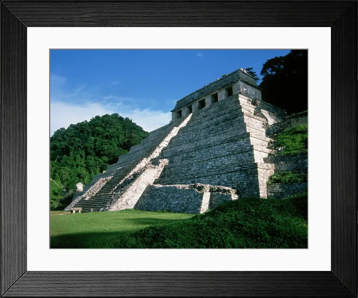 Framed Print : Temple of the Inscriptions, Palenque, Mexico, Mayan, 7th-8th centuries, 1998. Creator: Unknown Framed Print : Temple of the Inscriptions, Palenque, Mexico, Mayan, 7th-8th centuries, 1998. Creator: Unknown