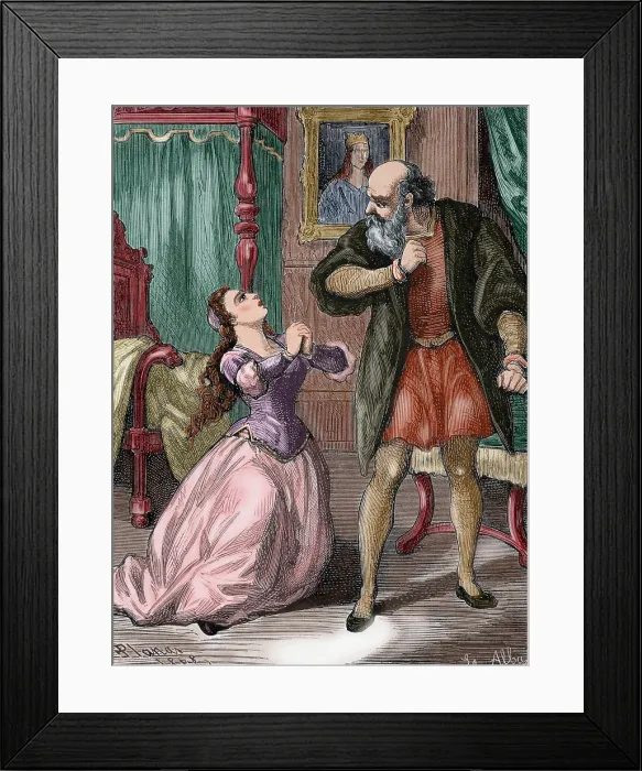 Framed Print : Juliet begs her father's pardon, 1868. Creator: Alba. Juliet begs her father's pardon, 1868. Creator: Alba Framed Print : Juliet begs her father's pardon, 1868. Creator: Alba. Juliet begs her father's pardon, 1868. Creator: Alba