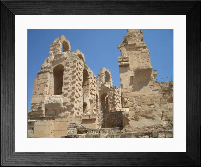 Framed Print : Amphitheatre of El Jem, Tunisia, 2009. Creator: Amanda Waite Framed Print : Amphitheatre of El Jem, Tunisia, 2009. Creator: Amanda Waite