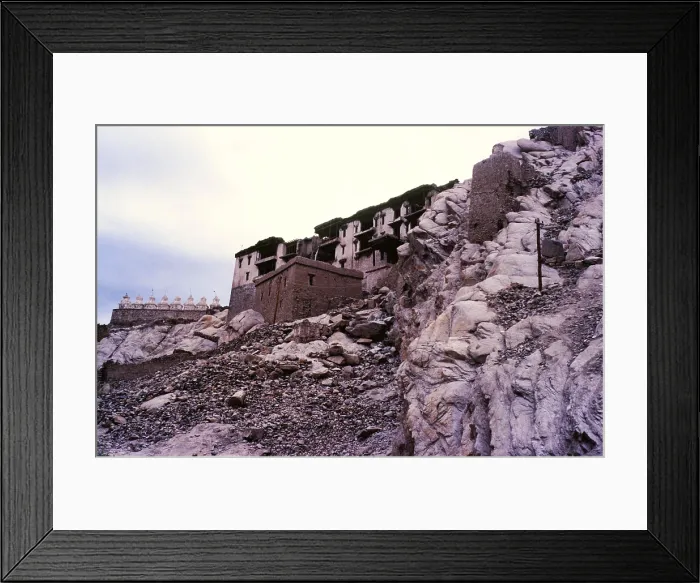Framed Print : Shey Palace and Monastery, and chortens, Ladakh, India, 1988. Creator: Amanda Waite Framed Print : Shey Palace and Monastery, and chortens, Ladakh, India, 1988. Creator: Amanda Waite