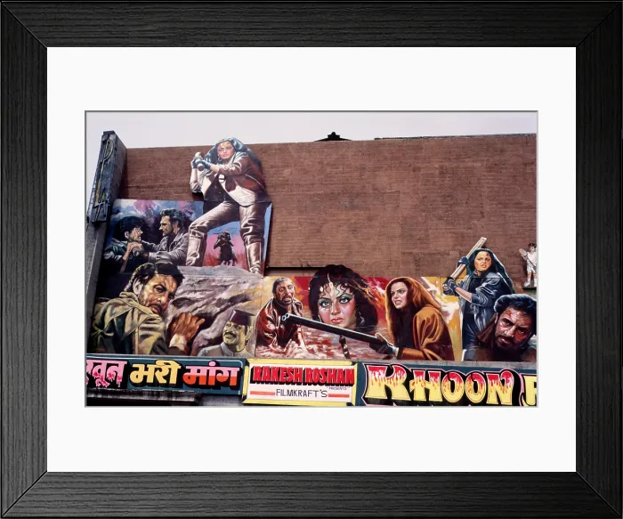 Framed Print : Khoon Bari Maang - film hoarding, Delhi, India, 1988. Creator: Amanda Waite. Khoon Bari Maang - film hoarding, Delhi, India, 1988. Creator: Amanda Waite Framed Print : Khoon Bari Maang - film hoarding, Delhi, India, 1988. Creator: Amanda Waite. Khoon Bari Maang - film hoarding, Delhi, India, 1988. Creator: Amanda Waite