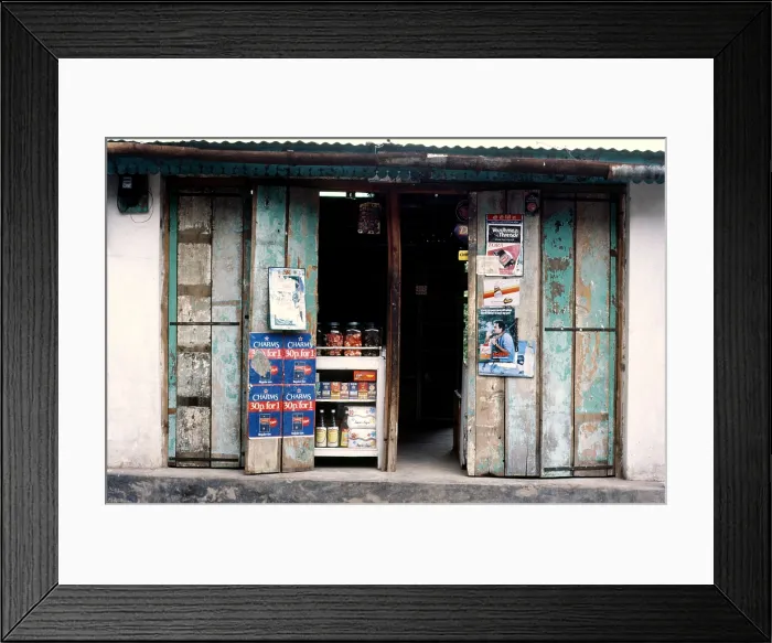 Framed Print : Shop, Ladakh, India, 1988. Creator: Amanda Waite Framed Print : Shop, Ladakh, India, 1988. Creator: Amanda Waite