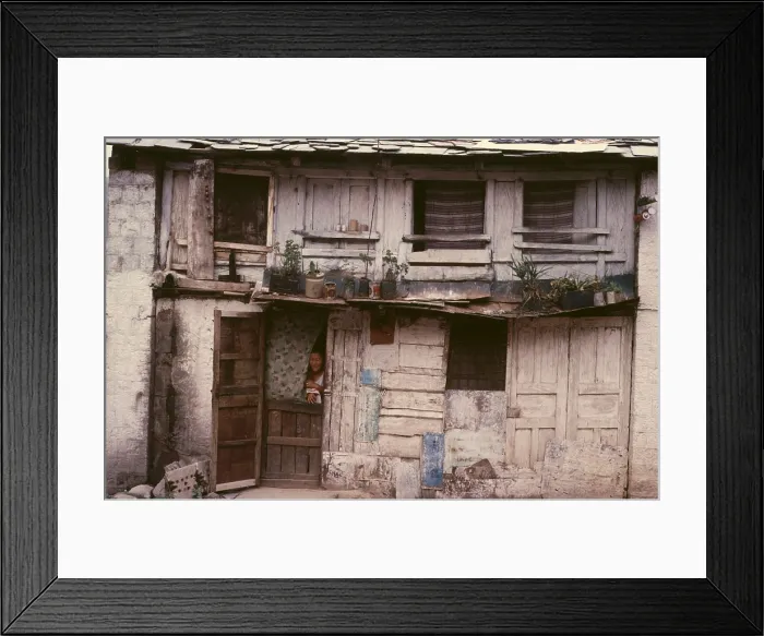 Framed Print : Tibetan house, McLeod Ganj, Dharamsala, India, 1988. Creator: Amanda Waite Framed Print : Tibetan house, McLeod Ganj, Dharamsala, India, 1988. Creator: Amanda Waite