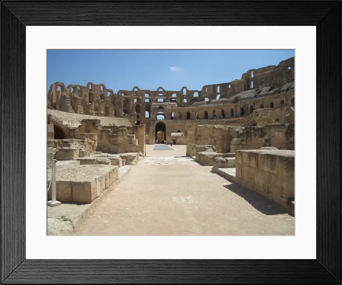 Framed Print : Amphitheatre of El Jem, Tunisia, 2009. Creator: Amanda Waite Framed Print : Amphitheatre of El Jem, Tunisia, 2009. Creator: Amanda Waite