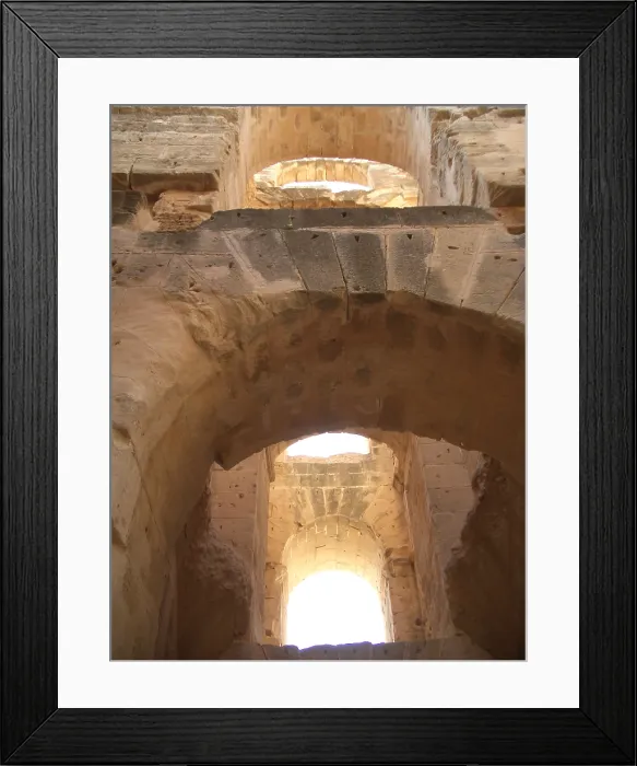 Framed Print : Amphitheatre of El Jem, Tunisia, 2009. Creator: Amanda Waite Framed Print : Amphitheatre of El Jem, Tunisia, 2009. Creator: Amanda Waite