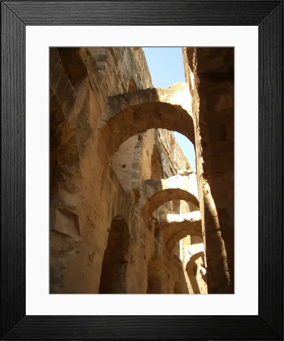 Framed Print : Amphitheatre of El Jem, Tunisia, 2009. Creator: Amanda Waite Framed Print : Amphitheatre of El Jem, Tunisia, 2009. Creator: Amanda Waite