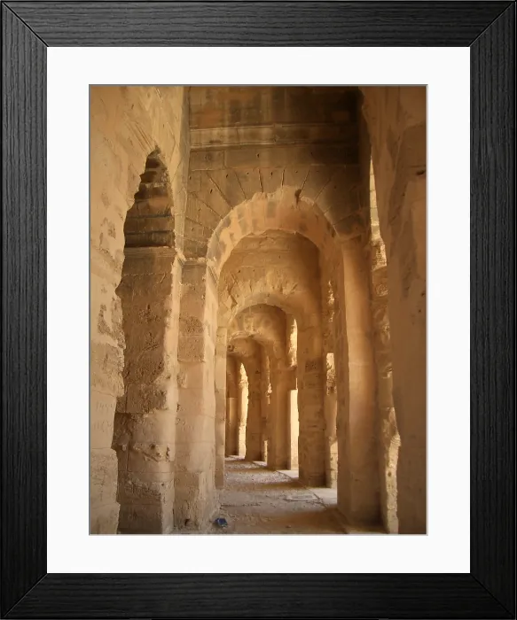 Framed Print : Amphitheatre of El Jem, Tunisia, 2009. Creator: Amanda Waite Framed Print : Amphitheatre of El Jem, Tunisia, 2009. Creator: Amanda Waite