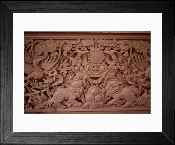 Framed Print : Tibetan refugee wood carving project, Dharamsala, India, 1988. Creator: Amanda Waite Framed Print : Tibetan refugee wood carving project, Dharamsala, India, 1988. Creator: Amanda Waite