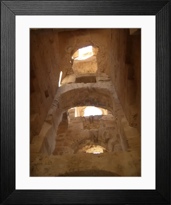 Framed Print : Amphitheatre of El Jem, Tunisia, 2009. Creator: Amanda Waite Framed Print : Amphitheatre of El Jem, Tunisia, 2009. Creator: Amanda Waite