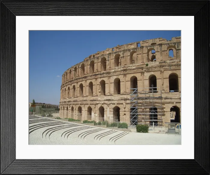 Framed Print : Amphitheatre of El Jem, Tunisia, 2009. Creator: Amanda Waite