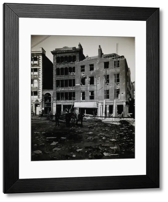 Framed Print : The church of St Bartholomew the Great and the surrounding area, Bartholomew Close after... 1915. Creator: Unknown Framed Print : The church of St Bartholomew the Great and the surrounding area, Bartholomew Close after... 1915. Creator: Unknown