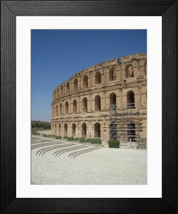 Framed Print : Amphitheatre of El Jem, Tunisia, 2009. Creator: Amanda Waite Framed Print : Amphitheatre of El Jem, Tunisia, 2009. Creator: Amanda Waite