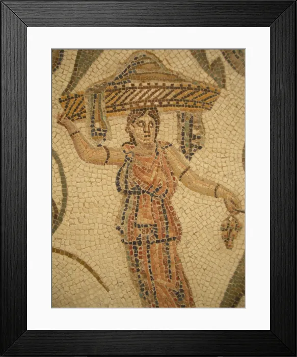 Framed Print : Mosaic, El Jem Museum, El Djem, Tunisia, 2009. Creator: Amanda Waite Framed Print : Mosaic, El Jem Museum, El Djem, Tunisia, 2009. Creator: Amanda Waite