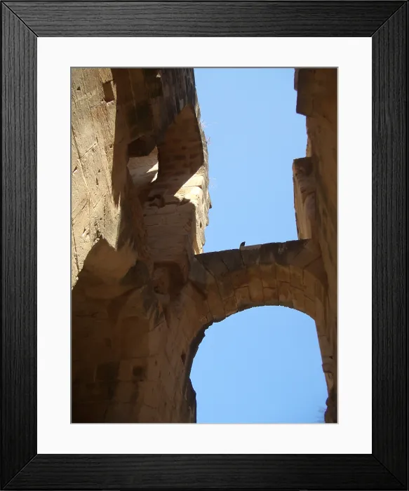 Framed Print : Amphitheatre of El Jem, Tunisia, 2009. Creator: Amanda Waite Framed Print : Amphitheatre of El Jem, Tunisia, 2009. Creator: Amanda Waite