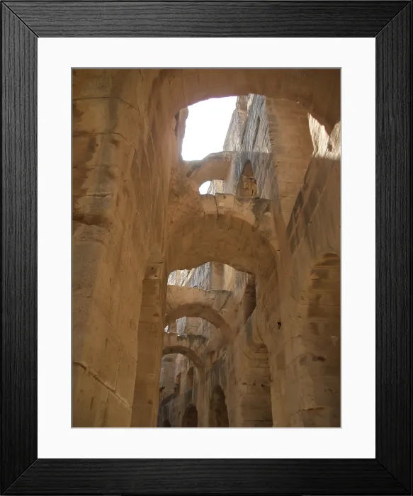 Framed Print : Amphitheatre of El Jem, Tunisia, 2009. Creator: Amanda Waite Framed Print : Amphitheatre of El Jem, Tunisia, 2009. Creator: Amanda Waite
