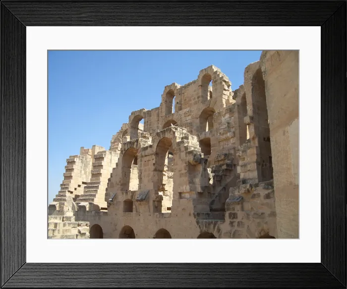 Framed Print : Amphitheatre of El Jem, Tunisia, 2009. Creator: Amanda Waite Framed Print : Amphitheatre of El Jem, Tunisia, 2009. Creator: Amanda Waite