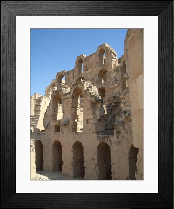 Framed Print : Amphitheatre of El Jem, Tunisia, 2009. Creator: Amanda Waite Framed Print : Amphitheatre of El Jem, Tunisia, 2009. Creator: Amanda Waite