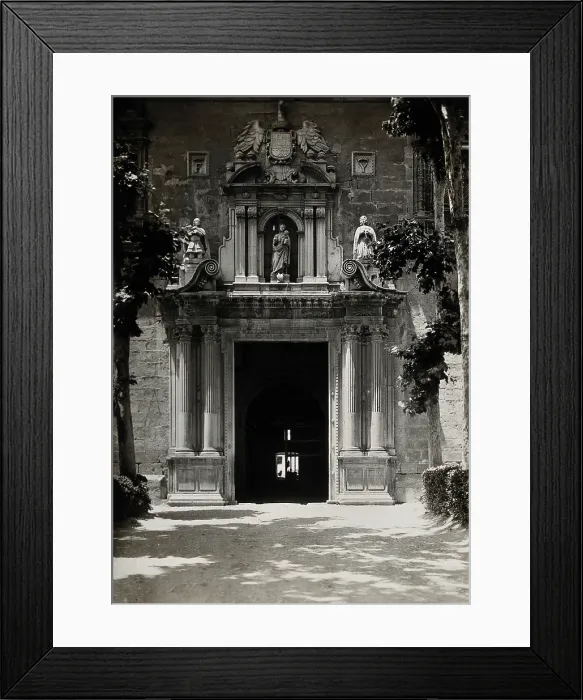 Framed Print : Lunatic asylum (once a convent), Granada: gateway, c1900. Creator: Unknown Framed Print : Lunatic asylum (once a convent), Granada: gateway, c1900. Creator: Unknown