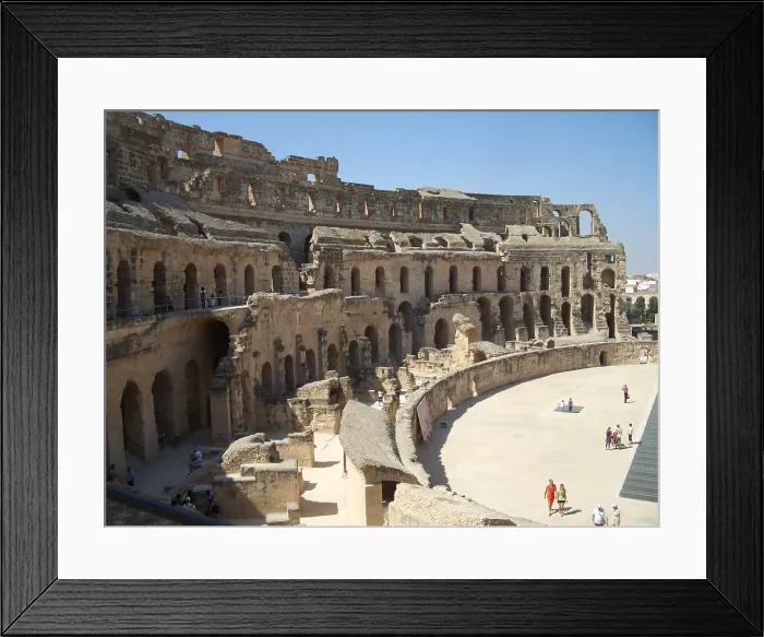 Framed Print : Amphitheatre of El Jem, Tunisia, 2009. Creator: Amanda Waite Framed Print : Amphitheatre of El Jem, Tunisia, 2009. Creator: Amanda Waite