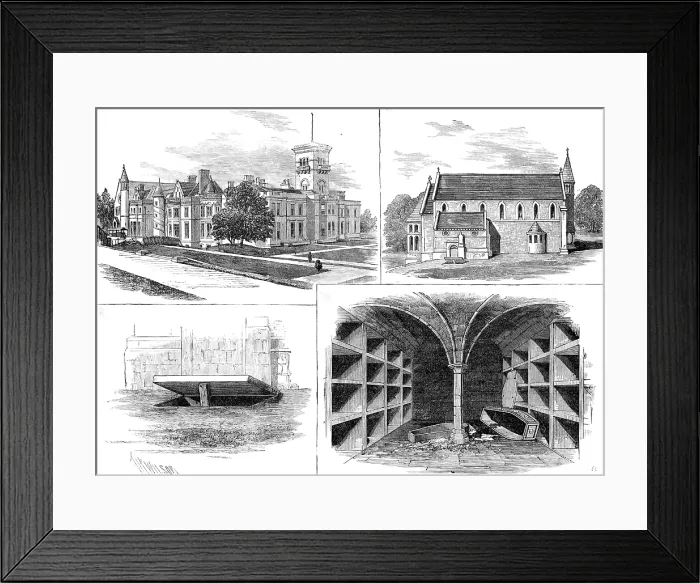 Framed Print : Robbery of the tomb of the Late Earl of Crawford and Balcarres, 1881. Creator: Unknown Framed Print : Robbery of the tomb of the Late Earl of Crawford and Balcarres, 1881. Creator: Unknown