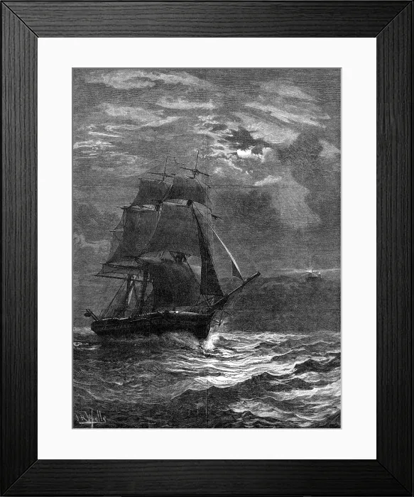 Framed Print : Homeward Bound - drawn by J. R. Wells, 1881. Creator: Unknown Framed Print : Homeward Bound - drawn by J. R. Wells, 1881. Creator: Unknown