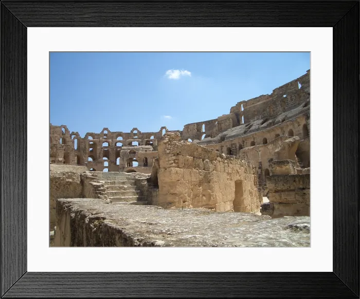 Framed Print : Amphitheatre of El Jem, Tunisia, 2009. Creator: Amanda Waite Framed Print : Amphitheatre of El Jem, Tunisia, 2009. Creator: Amanda Waite